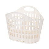 Maxbell Laundry Basket Hanger Sundries Organizer for Supermarket Travel Use Bathroom white