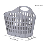 Maxbell Laundry Basket Hanger Sundries Organizer for Supermarket Travel Use Bathroom gray