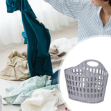 Maxbell Laundry Basket Hanger Sundries Organizer for Supermarket Travel Use Bathroom gray