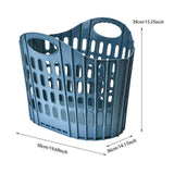 Maxbell Laundry Basket Hanger Sundries Organizer for Supermarket Travel Use Bathroom blue