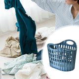 Maxbell Laundry Basket Hanger Sundries Organizer for Supermarket Travel Use Bathroom blue