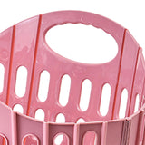 Maxbell Laundry Basket Hanger Sundries Organizer for Supermarket Travel Use Bathroom pink