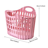 Maxbell Laundry Basket Hanger Sundries Organizer for Supermarket Travel Use Bathroom pink