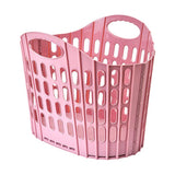 Maxbell Laundry Basket Hanger Sundries Organizer for Supermarket Travel Use Bathroom pink