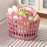 Maxbell Laundry Basket Hanger Sundries Organizer for Supermarket Travel Use Bathroom pink