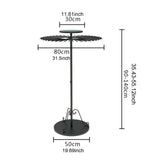 Maxbell Telescopic Scarf Display Rack Decor Ties Hanger Rack for Boutique Suit Pants Black L