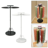 Maxbell Telescopic Scarf Display Rack Decor Ties Hanger Rack for Boutique Suit Pants Black L