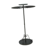 Maxbell Telescopic Scarf Display Rack Decor Ties Hanger Rack for Boutique Suit Pants Black L