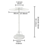 Maxbell Telescopic Scarf Display Rack Decor Ties Hanger Rack for Boutique Suit Pants White L