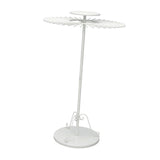 Maxbell Telescopic Scarf Display Rack Decor Ties Hanger Rack for Boutique Suit Pants White S