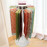 Maxbell Telescopic Scarf Display Rack Decor Ties Hanger Rack for Boutique Suit Pants White S