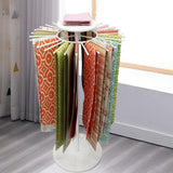 Maxbell Telescopic Scarf Display Rack Decor Ties Hanger Rack for Boutique Suit Pants White S