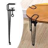 Maxbell Table Leg U Shaped DIY Parts Dining Desk Leg for NightStand Living Room Home 1pcs 45cm