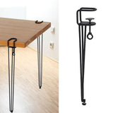 Maxbell Table Leg U Shaped DIY Parts Dining Desk Leg for NightStand Living Room Home 1pcs 45cm