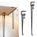 Maxbell Table Leg U Shaped DIY Parts Dining Desk Leg for NightStand Living Room Home 1pcs 45cm