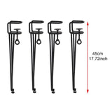 Maxbell Table Leg U Shaped DIY Parts Dining Desk Leg for NightStand Living Room Home 4pcs 45cm