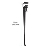 Maxbell Table Leg U Shaped DIY Parts Dining Desk Leg for NightStand Living Room Home 1pcs 75cm