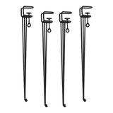 Maxbell Table Leg U Shaped DIY Parts Dining Desk Leg for NightStand Living Room Home 4pcs 75cm