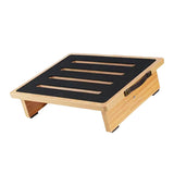Maxbell Foot Rest Under Desk Wood Feet Stand Mobility Step Stool for Office Home Car
