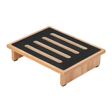 Maxbell Foot Rest Under Desk Wood Feet Stand Mobility Step Stool for Office Home Car