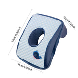 Maxbell Office Napping Pillow Washable Practical Desk Pillow for Business Trips Home Deep Blue