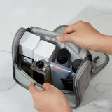 Maxbell Travel Wash Pouch Compact Cosmetic Bag for Backpacking Wash Supplies Outdoor Grey