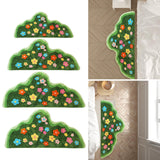 Maxbell Irregular Area Rug Soft Decor Non Slip Floor Carpet for Bedroom Home Bedside 50cmx100cm