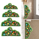 Maxbell Irregular Area Rug Soft Decor Non Slip Floor Carpet for Bedroom Home Bedside 50cmx100cm