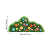 Maxbell Irregular Area Rug Soft Decor Non Slip Floor Carpet for Bedroom Home Bedside 70cmx160cm