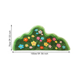 Maxbell Irregular Area Rug Soft Decor Non Slip Floor Carpet for Bedroom Home Bedside 75cmx150cm