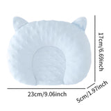 Maxbell Baby Pillow Cartoon Neck Pillow Prevent Flat Head Lightweight Newborn Pillow Blue