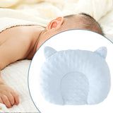 Maxbell Baby Pillow Cartoon Neck Pillow Prevent Flat Head Lightweight Newborn Pillow Blue