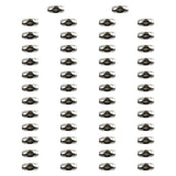 Maxbell 50Pcs Roller Ball Chain Connector Supplies 0.45cm Dia Clasps Findings