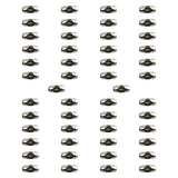 Maxbell 50Pcs Roller Ball Chain Connector Supplies 0.45cm Dia Clasps Findings