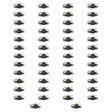 Maxbell 50Pcs Roller Ball Chain Connector Supplies 0.45cm Dia Clasps Findings