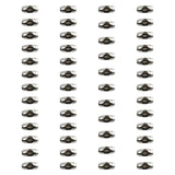Maxbell 50Pcs Roller Ball Chain Connector Supplies 0.45cm Dia Clasps Findings
