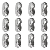 Maxbell 50Pcs Roller Ball Chain Connector Supplies 0.45cm Dia Clasps Findings