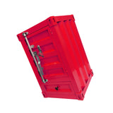 Maxbell Industrial NightStand Office Furniture End Table for Small Space Room Red