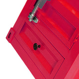 Maxbell Industrial NightStand Office Furniture End Table for Small Space Room Red