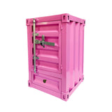 Maxbell Industrial NightStand Office Furniture End Table for Small Space Room Pink