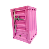 Maxbell Industrial NightStand Office Furniture End Table for Small Space Room Pink