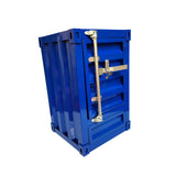 Maxbell Industrial NightStand Office Furniture End Table for Small Space Room Blue