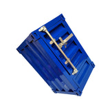 Maxbell Industrial NightStand Office Furniture End Table for Small Space Room Blue