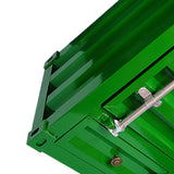 Maxbell Industrial NightStand Office Furniture End Table for Small Space Room Green