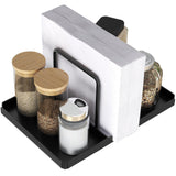 Maxbell Napkin Holder Creative Metal Spice Rack Organizer for Indoor Table Farmhouse