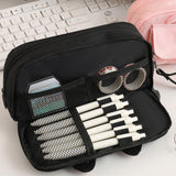 Maxbell Pencil Case Cat Cosmetic Bag for Boys Girls Children School, Office Supplies Beige
