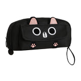 Maxbell Pencil Case Cat Cosmetic Bag for Boys Girls Children School, Office Supplies Black