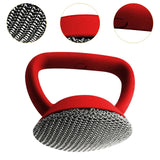 Maxbell Kitchen Cleaning Brush Reusable Metal Dish Scrubber for Barbecue Grills Pots Red