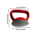 Maxbell Kitchen Cleaning Brush Reusable Metal Dish Scrubber for Barbecue Grills Pots Red