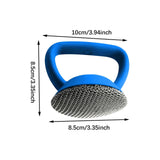 Maxbell Kitchen Cleaning Brush Reusable Metal Dish Scrubber for Barbecue Grills Pots Blue